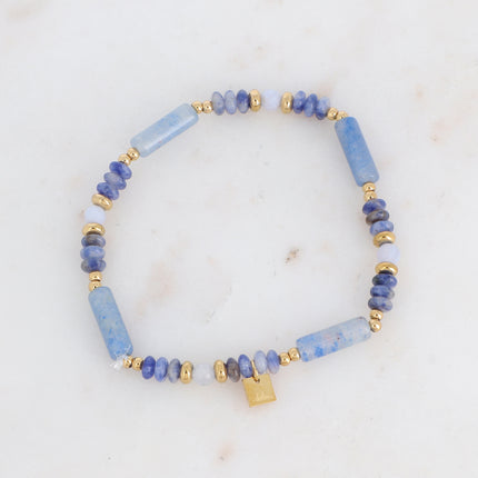 Bracelet Anema élastique avec pierre naturelle
