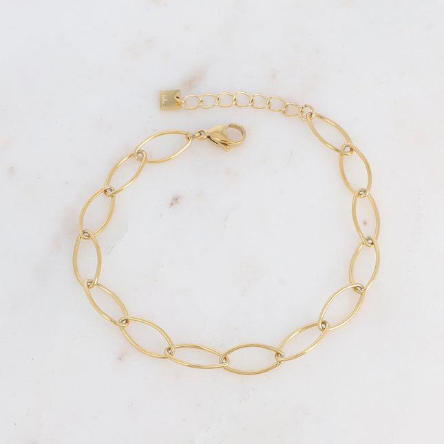 Bracelet Isaias - maille ovale