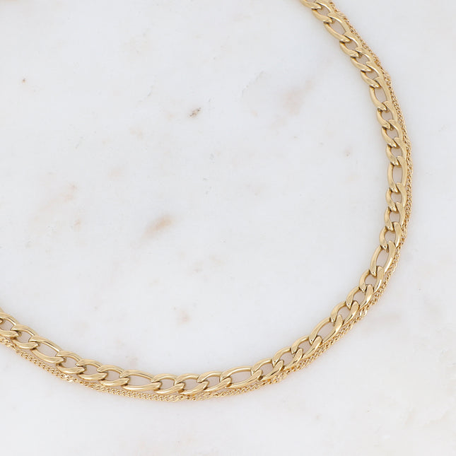 Collier Braiden - 2 rangs