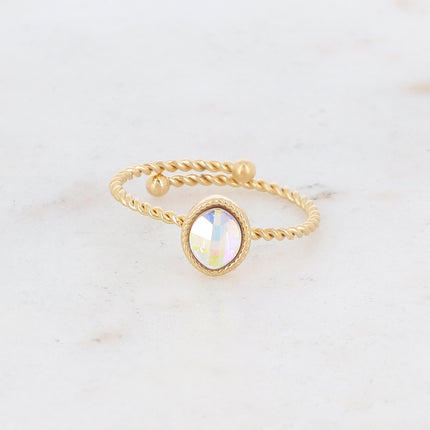 Bague Geyline - cristal oval Swarovski®