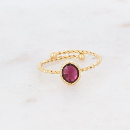 Bague Geyline - cristal oval Swarovski®