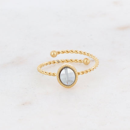 Bague Geyline - cristal oval Swarovski®