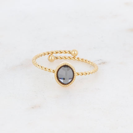 Bague Geyline - cristal oval Swarovski®