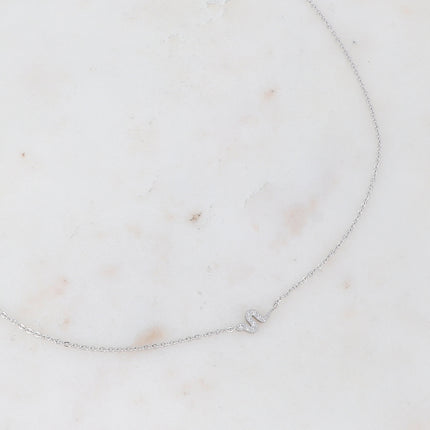 Collier avec serpent en oxyde de zirconium