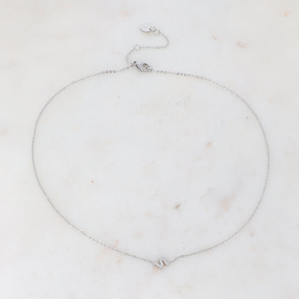 Collier avec serpent en oxyde de zirconium