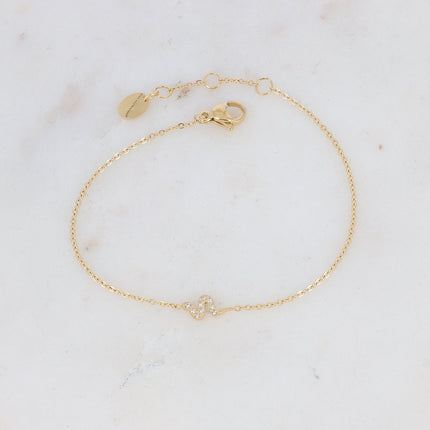 Bracelet avec serpent en oxyde de zirconium