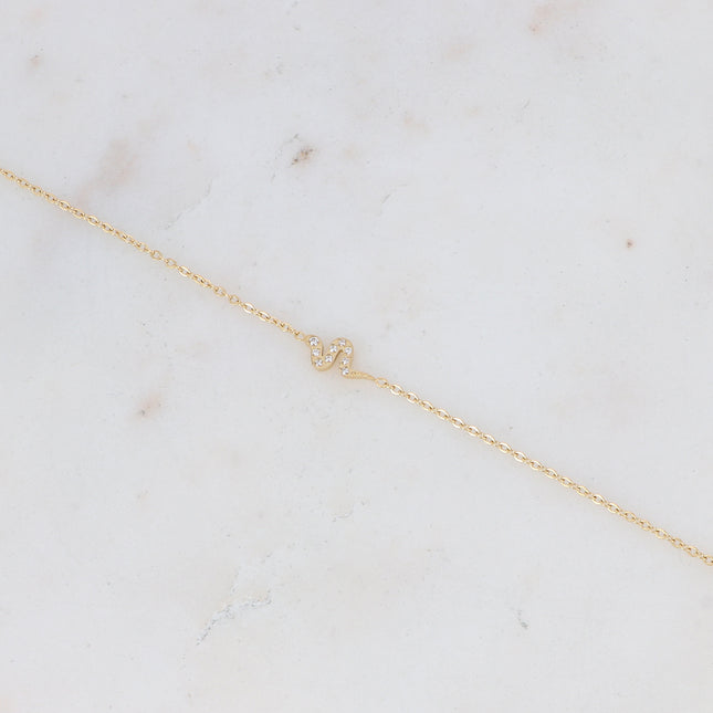 Bracelet avec serpent en oxyde de zirconium