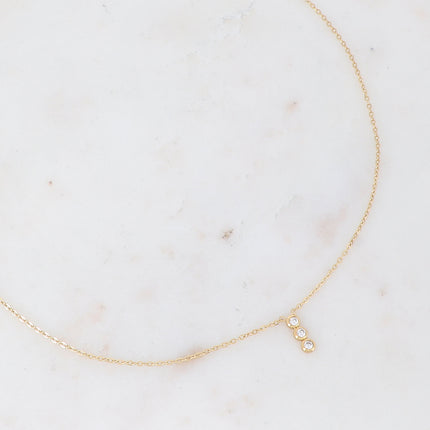 Collier Mizano - 3 oxydes de zirconium