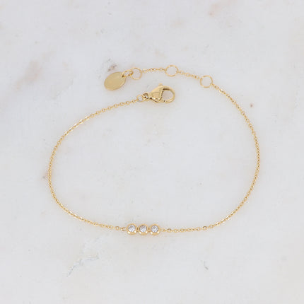 Bracelet Mizano - 3 oxydes de zirconium