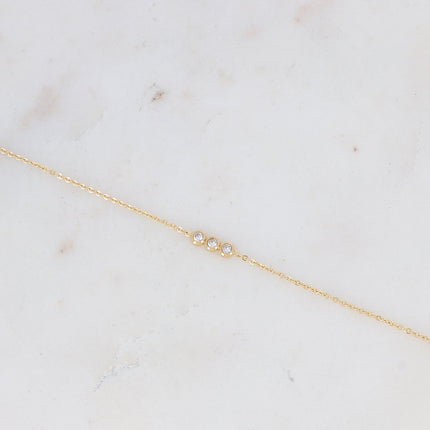 Bracelet Mizano - 3 oxydes de zirconium