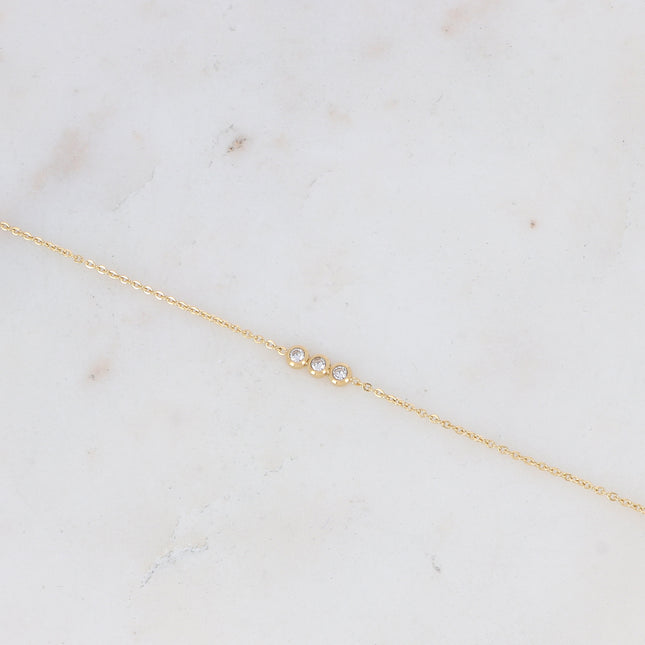 Bracelet Mizano - 3 oxydes de zirconium
