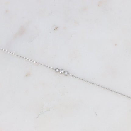 Bracelet Mizano - 3 oxydes de zirconium