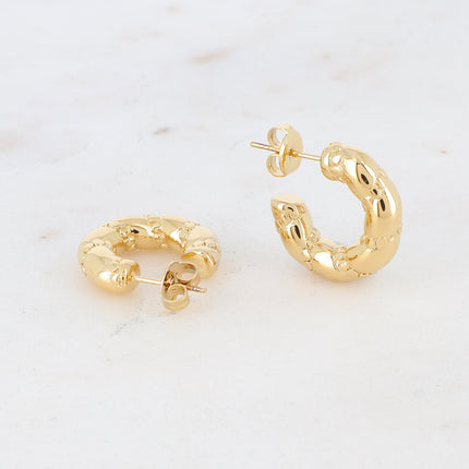 Créoles Tiffany - double torsades 2 cm