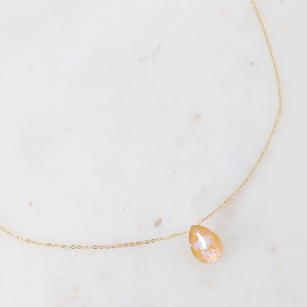 Collier Bertille - goutte et cristaux Swarovski®