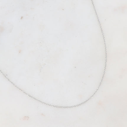 Collier en maille forçat rond 60+5CM