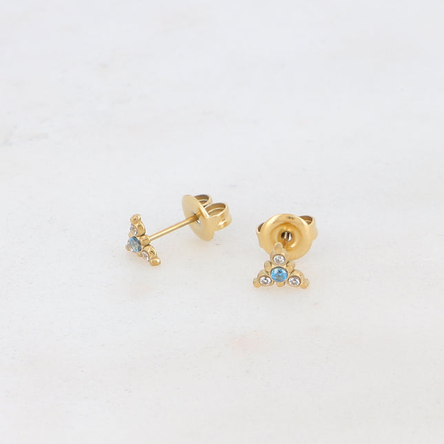 Boucles puces Héloise - triangle et oxydes de zirconium