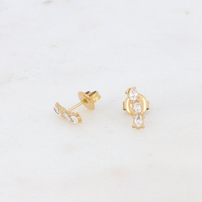 Boucles puces Erica - 3 oxydes de zirconium