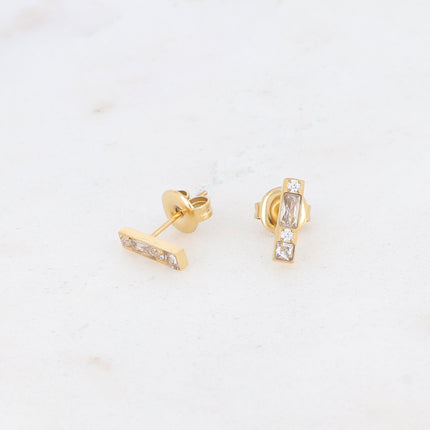 Boucles puces Honoré - barre et oxydes de zirconium