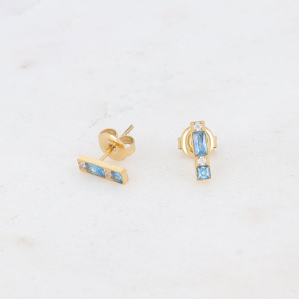 Boucles puces Honoré - barre et oxydes de zirconium