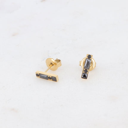 Boucles puces Honoré - barre et oxydes de zirconium
