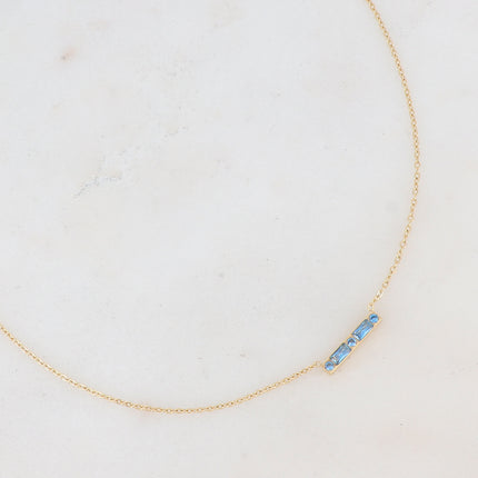 Honoré Necklace - bar and cubic zirconia