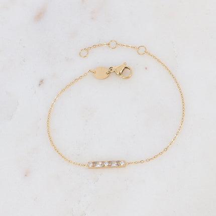 Bracelet Honoré - barre et oxydes de zirconium