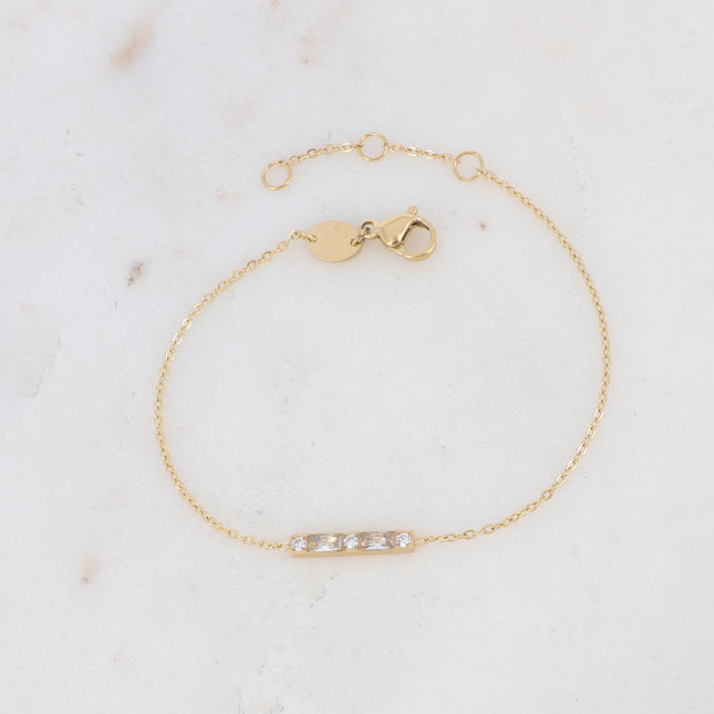Bracelet Honoré - barre et oxydes de zirconium