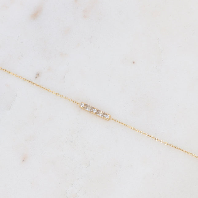 Bracelet Honoré - barre et oxydes de zirconium