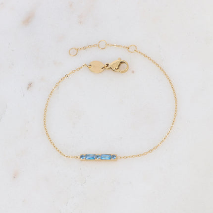 Bracelet Honoré - barre et oxydes de zirconium