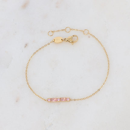 Bracelet Honoré - barre et oxydes de zirconium