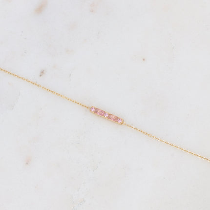 Bracelet Honoré - barre et oxydes de zirconium