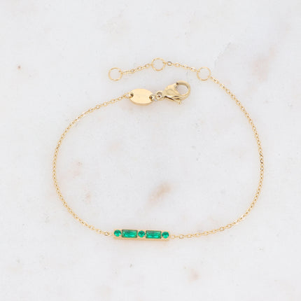 Bracelet Honoré - barre et oxydes de zirconium