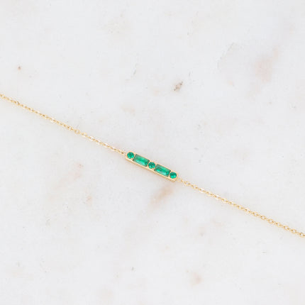 Bracelet Honoré - barre et oxydes de zirconium