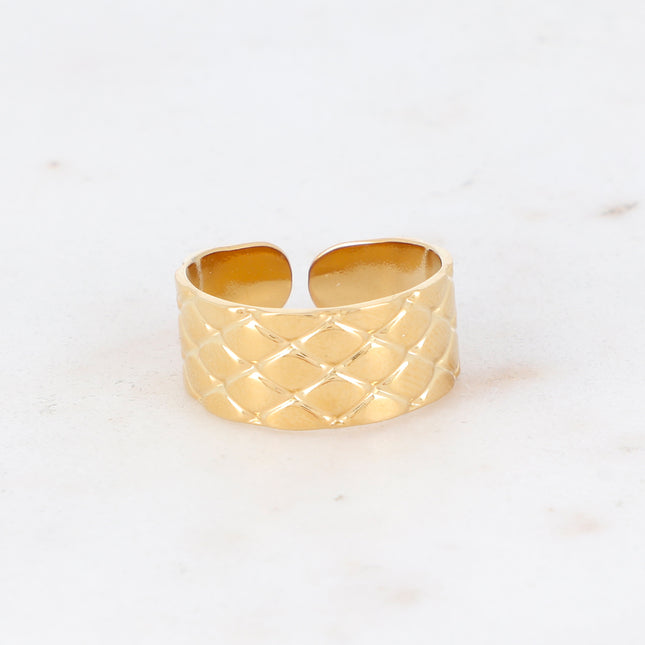 Selma ring - quilted effect