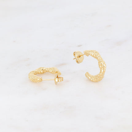 Créoles Pierrette - effet croco torsadé