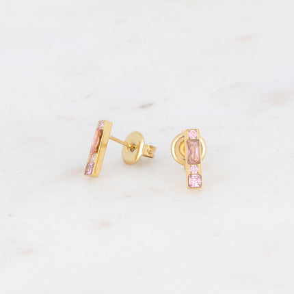 Boucles puces Honoré - barre et oxydes de zirconium