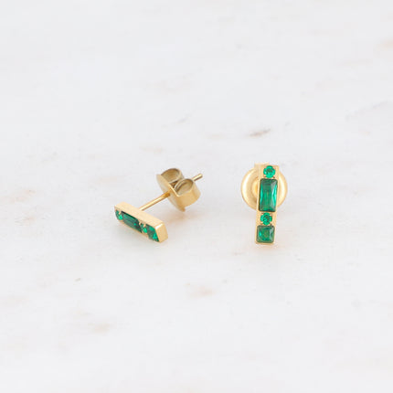 Boucles puces Honoré - barre et oxydes de zirconium