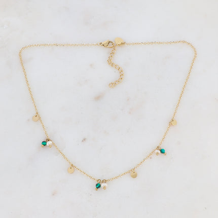 Collier Maryse - perles d'eau douce et pierres naturelles