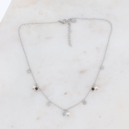 Collier Maryse - perles d'eau douce et pierres naturelles
