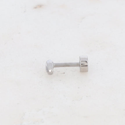 Zirconia almond piercing