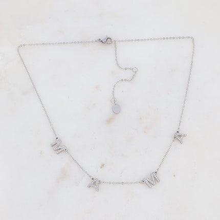 Collier MAMA avec oxydes de zirconium