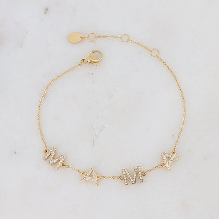 Bracelet MAMA avec oxydes de zirconium