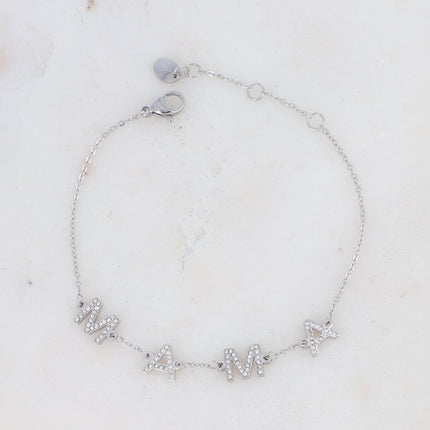 Bracelet MAMA avec oxydes de zirconium