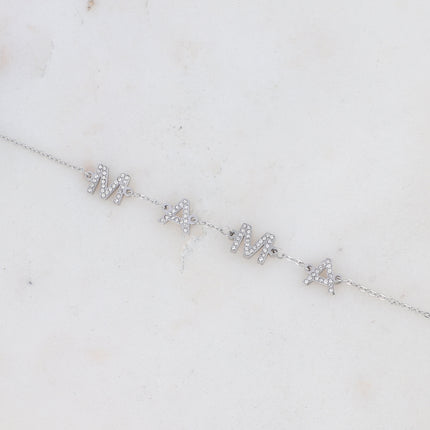 Bracelet MAMA avec oxydes de zirconium
