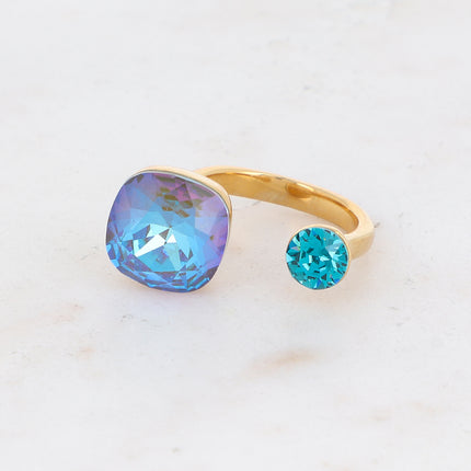 Bague Beata - ornée de 2 cristaux Swarovski®