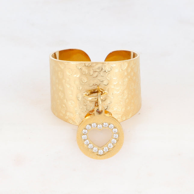 Bague Palia - Coeur et oxydes de zirconium