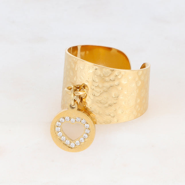 Bague Palia - Coeur et oxydes de zirconium