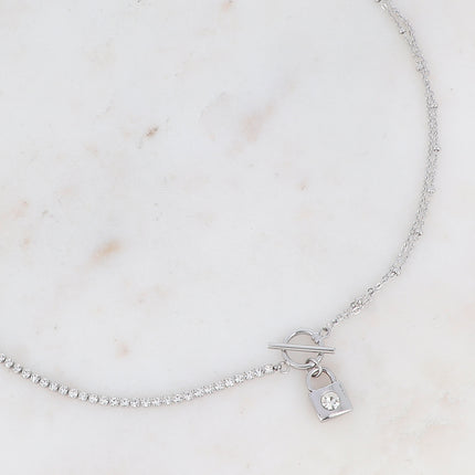 Collier Braxton - pendentif fermoir cabillot et cadenas