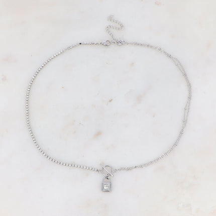 Collier Braxton - pendentif fermoir cabillot et cadenas