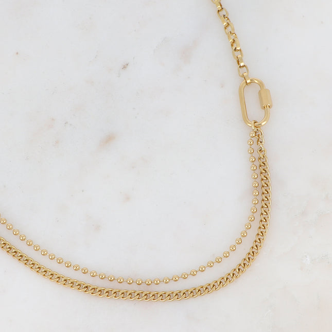 Clyde Necklace - UNISEX - 3 links and screw clasp